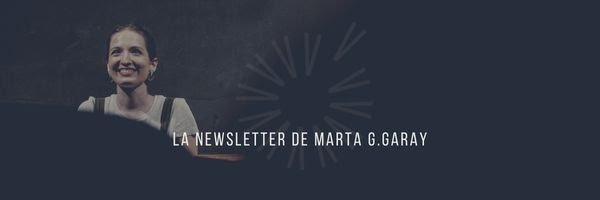 Newsletter de Marta G Garay músicos, bailarines y actores, ansiedad escénica, alto rendimiento